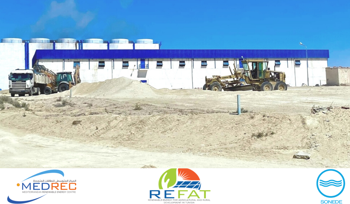 [REFAT] SONEDE launches the construction of a 512kW photovoltaic power plant at Chott El Fejij, Gabès