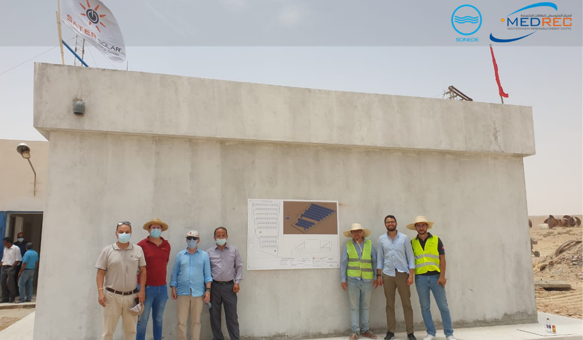 [REFAT] Field visit to the SONEDE water pumping station at Chott El Fejij, Gabes.