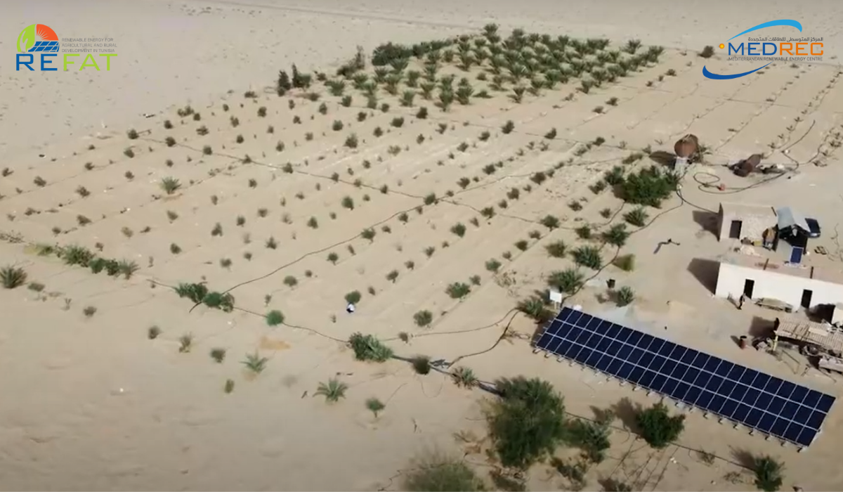 REFAT réussi à implémenter des stations pilotes de pompage solaire photovoltaïque pour l'irrigation à petite échelle.